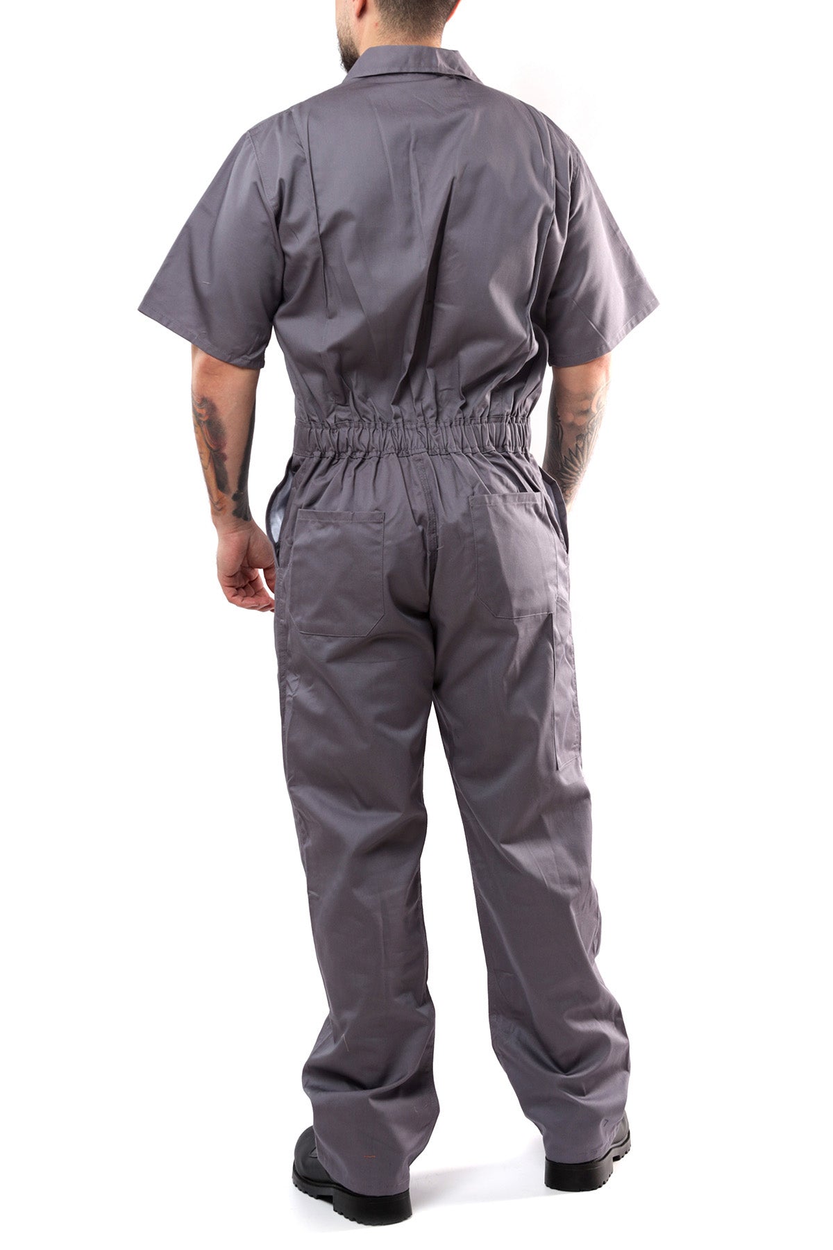 Kolossus Deluxe Short Sleeve Cotton Blend Coverall with Multi Pockets and Antistatic Zipper, KC04