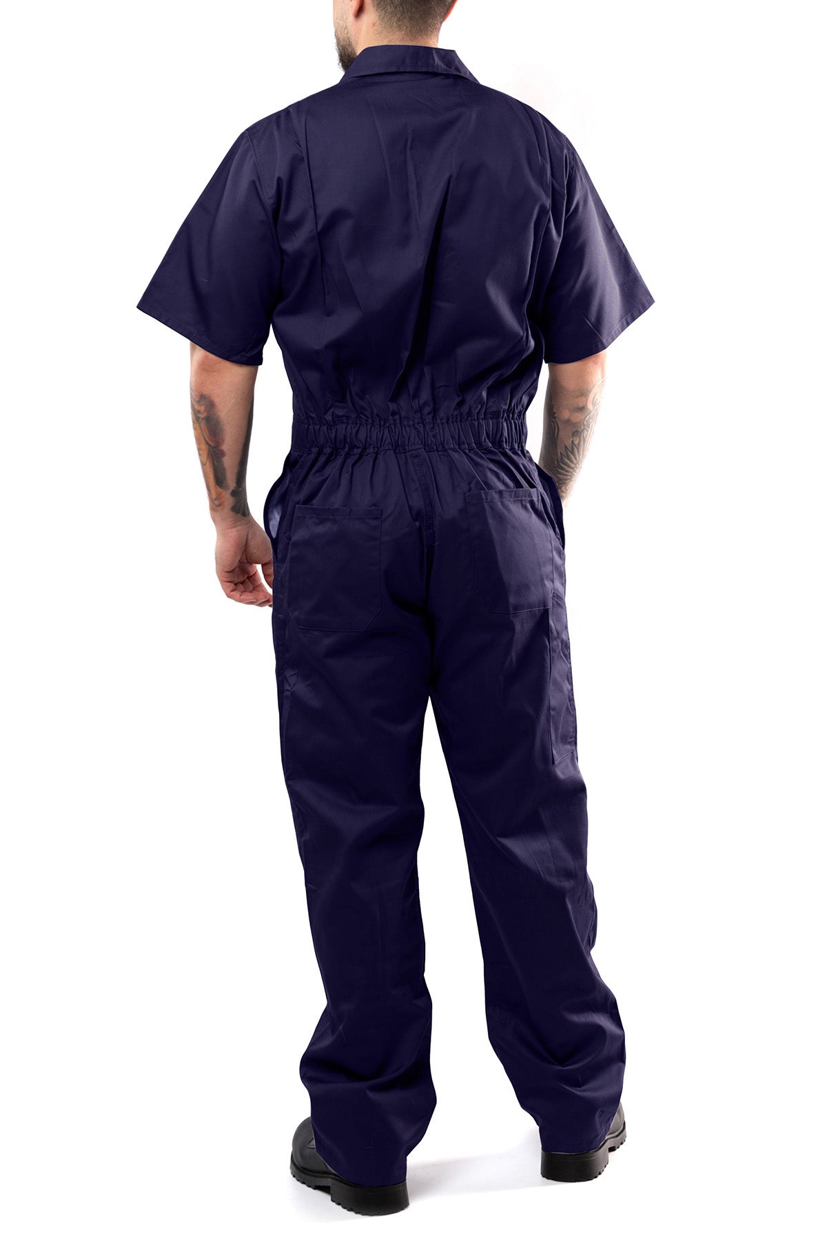 Kolossus Deluxe Short Sleeve Cotton Blend Coverall with Multi Pockets and Antistatic Zipper, KC04