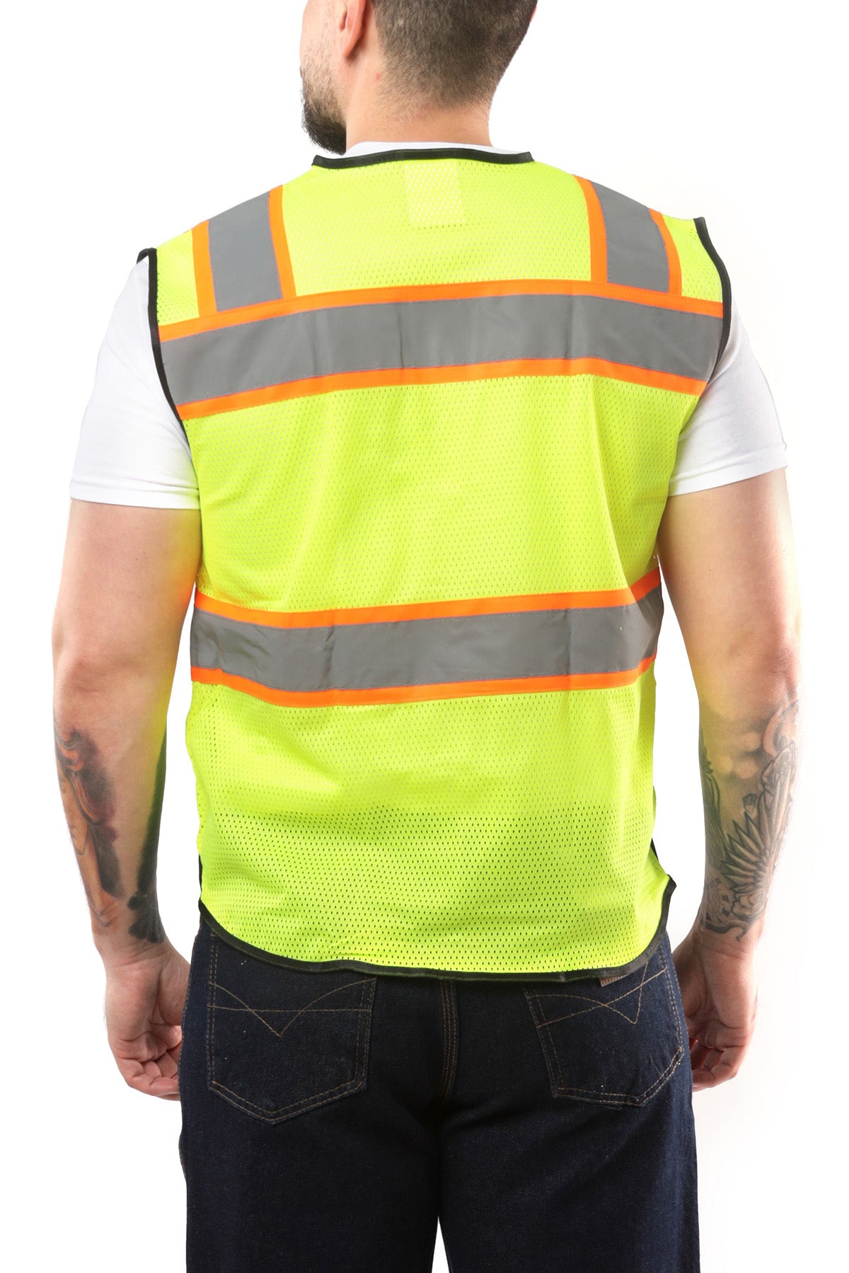 KV02 - Kolossus Deluxe High Visibility Vest with Multi Frontal Pockets | ANSI Class 2 Compliant