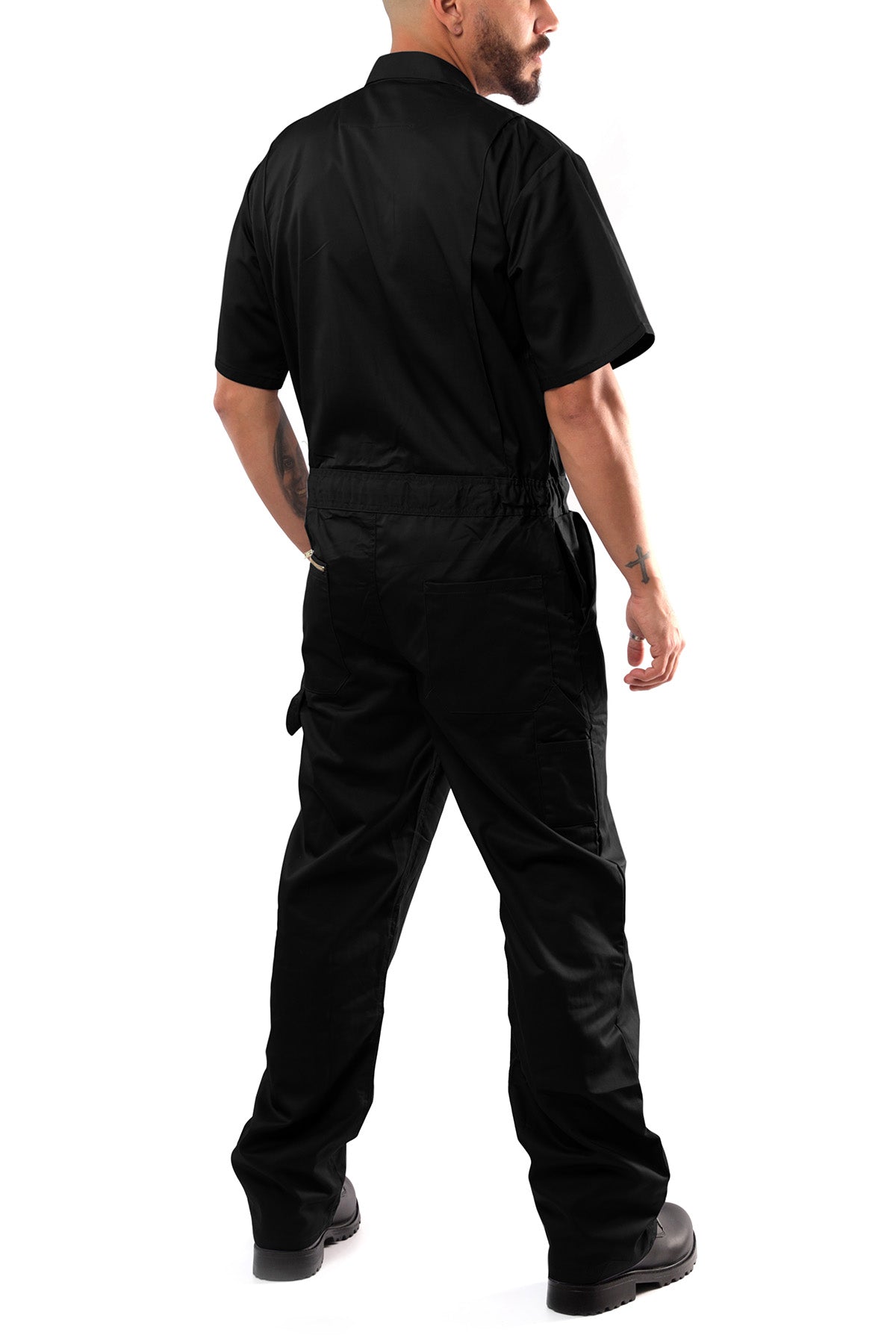 Kolossus Pro-Utility Cotton Blend Short Sleeve Coverall with Zip-Front Pockets, KC08