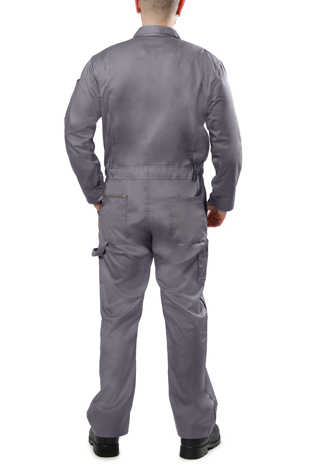 Kolossus Pro-Utility Cotton Blend Long Sleeve Coverall with Zip-Front Pocket, KC07
