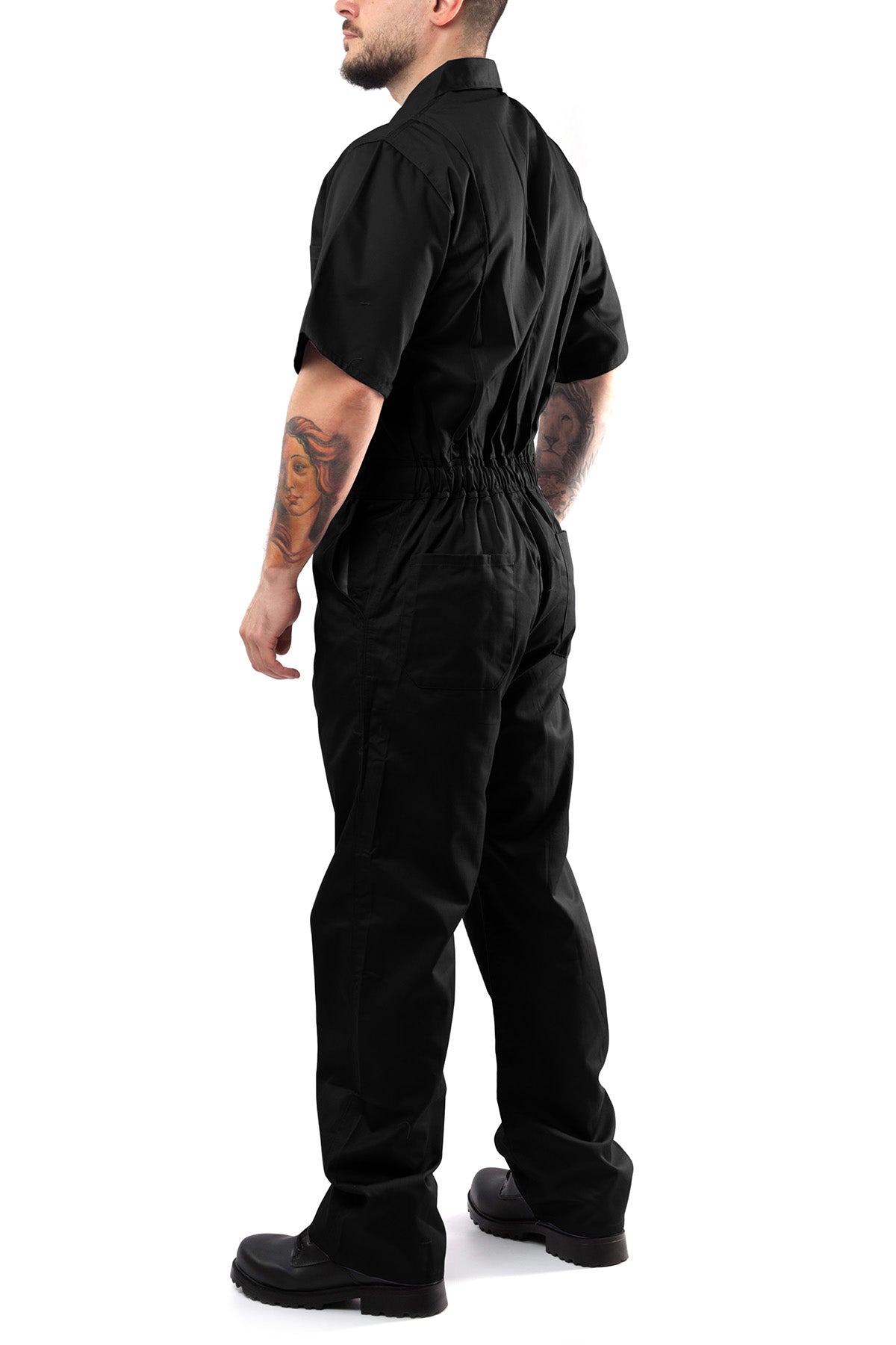 Kolossus Deluxe Short Sleeve Cotton Blend Coverall with Multi Pockets and Antistatic Zipper, KC04