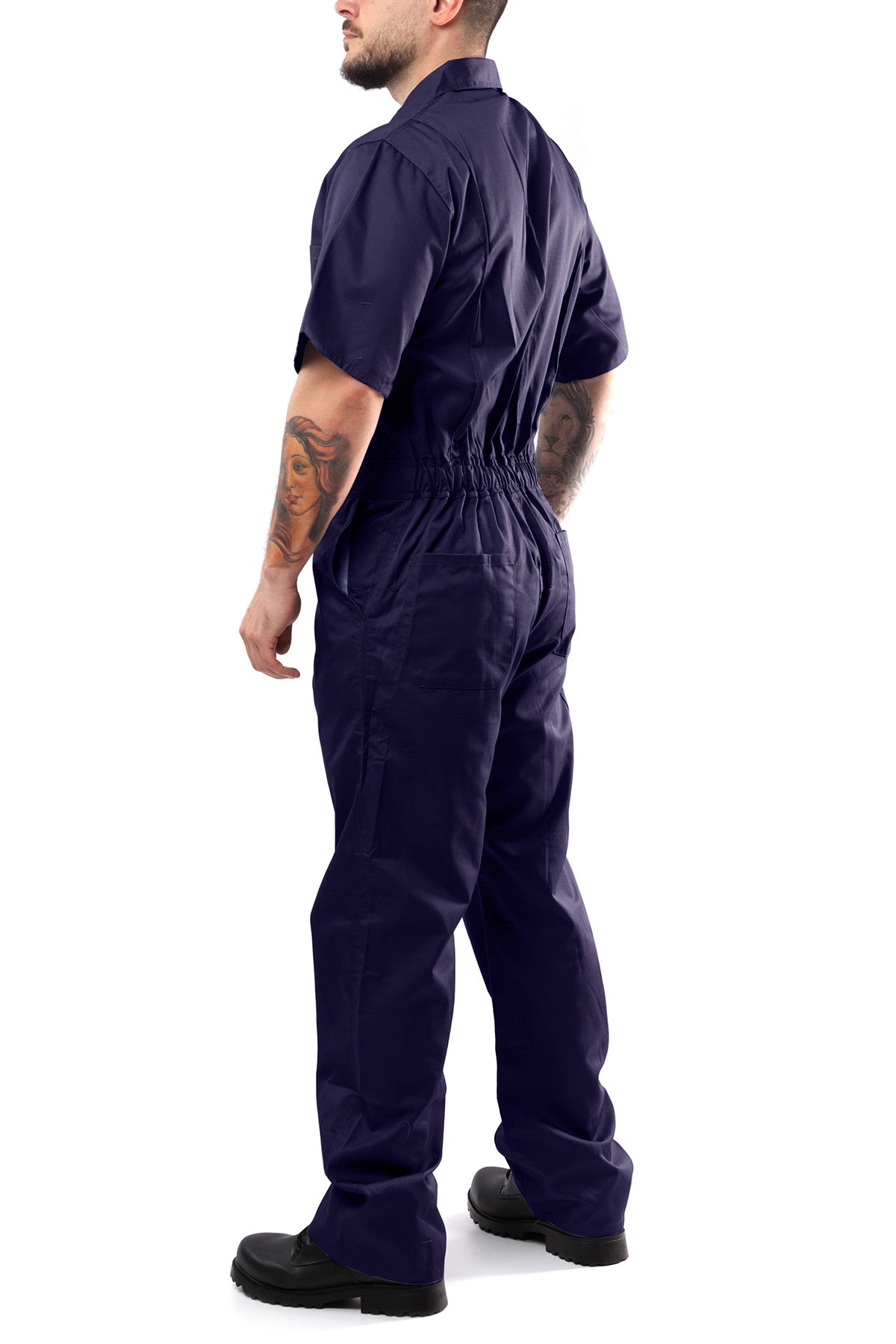 Kolossus Deluxe Short Sleeve Cotton Blend Coverall with Multi Pockets and Antistatic Zipper, KC04