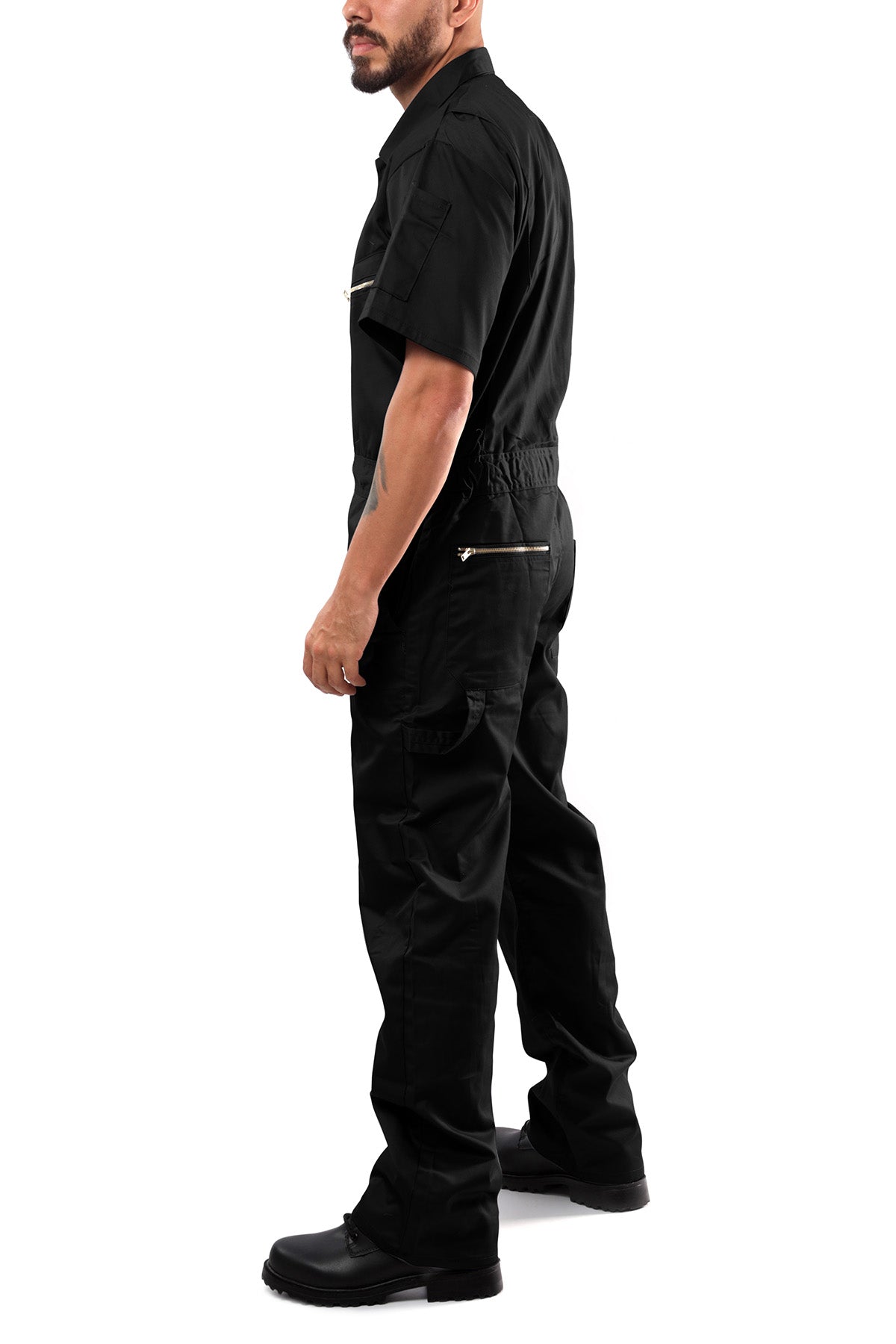 Kolossus Pro-Utility Cotton Blend Short Sleeve Coverall with Zip-Front Pockets, KC08
