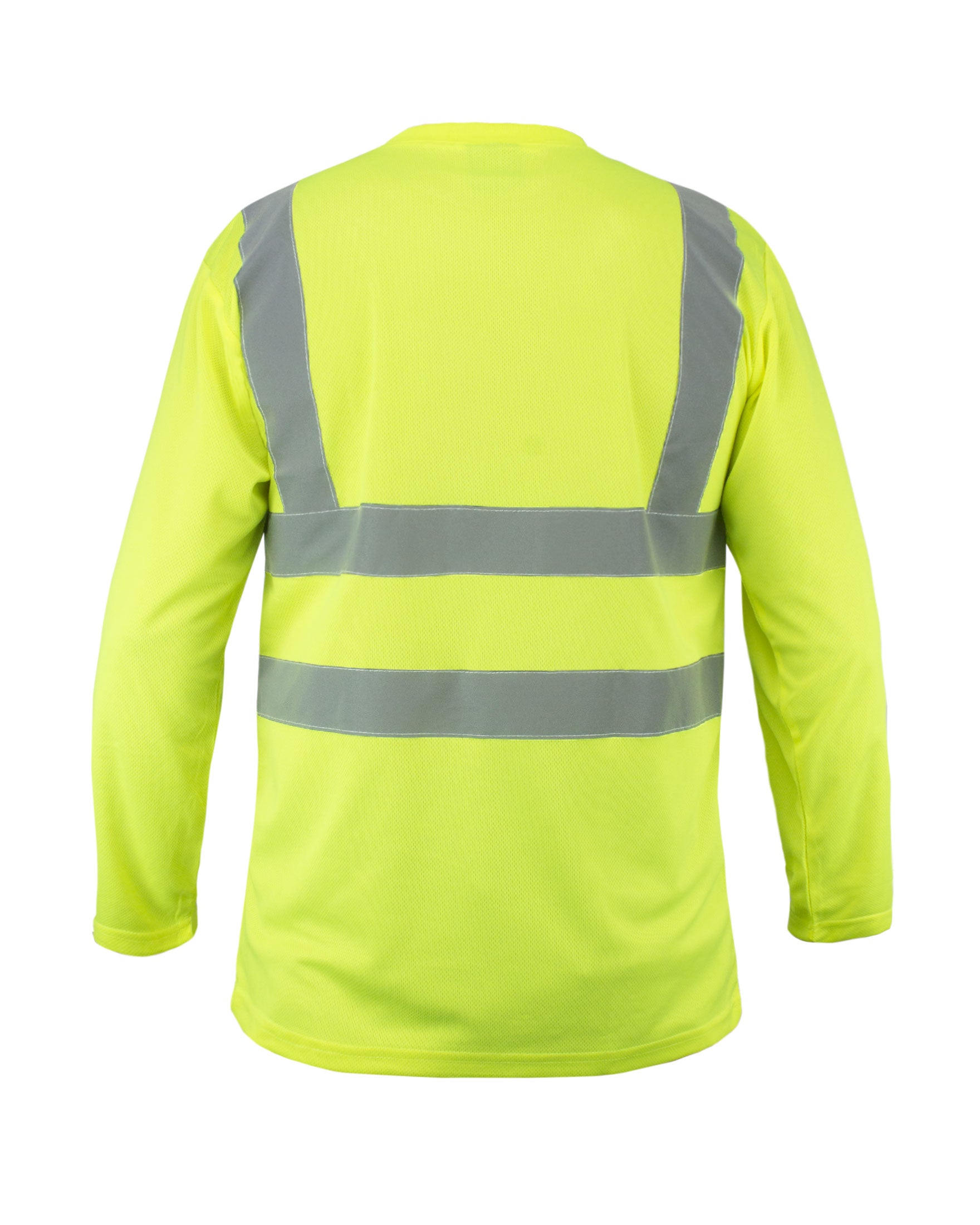 Kolossus AirFlex ANSI Class 2 High Visibility Long Sleeve Safety Shirt Yellow