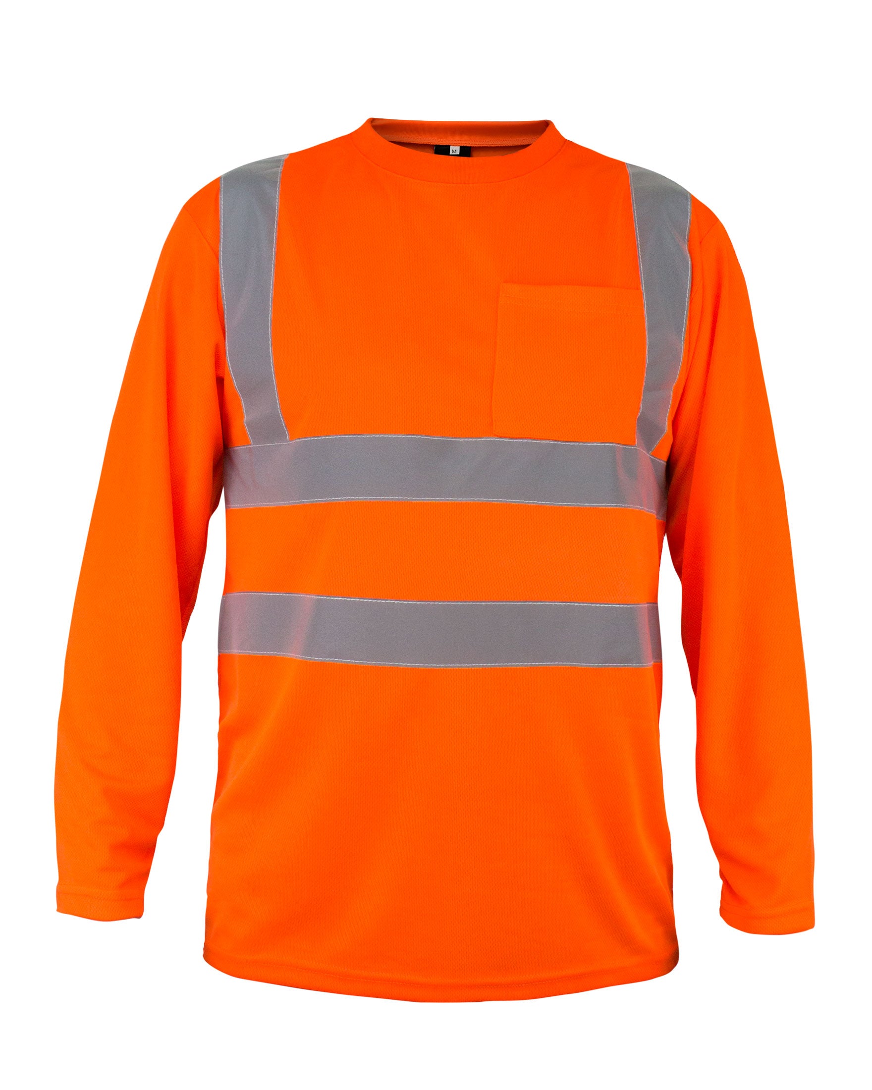 Kolossus AirFlex ANSI Class 2 High Visibility Long Sleeve Safety Shirt Orange