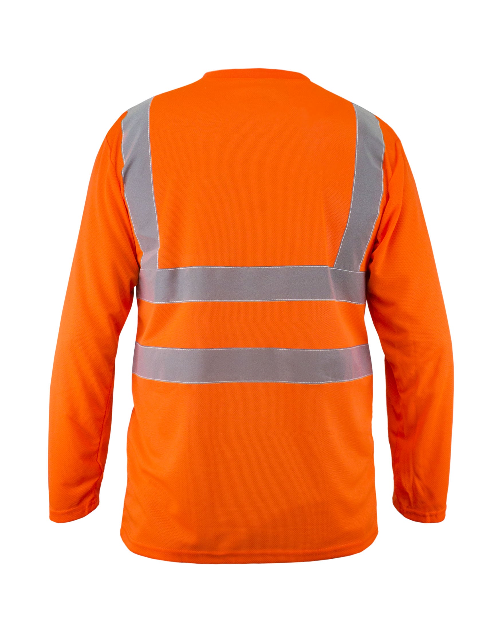 Kolossus AirFlex ANSI Class 2 High Visibility Long Sleeve Safety Shirt Orange