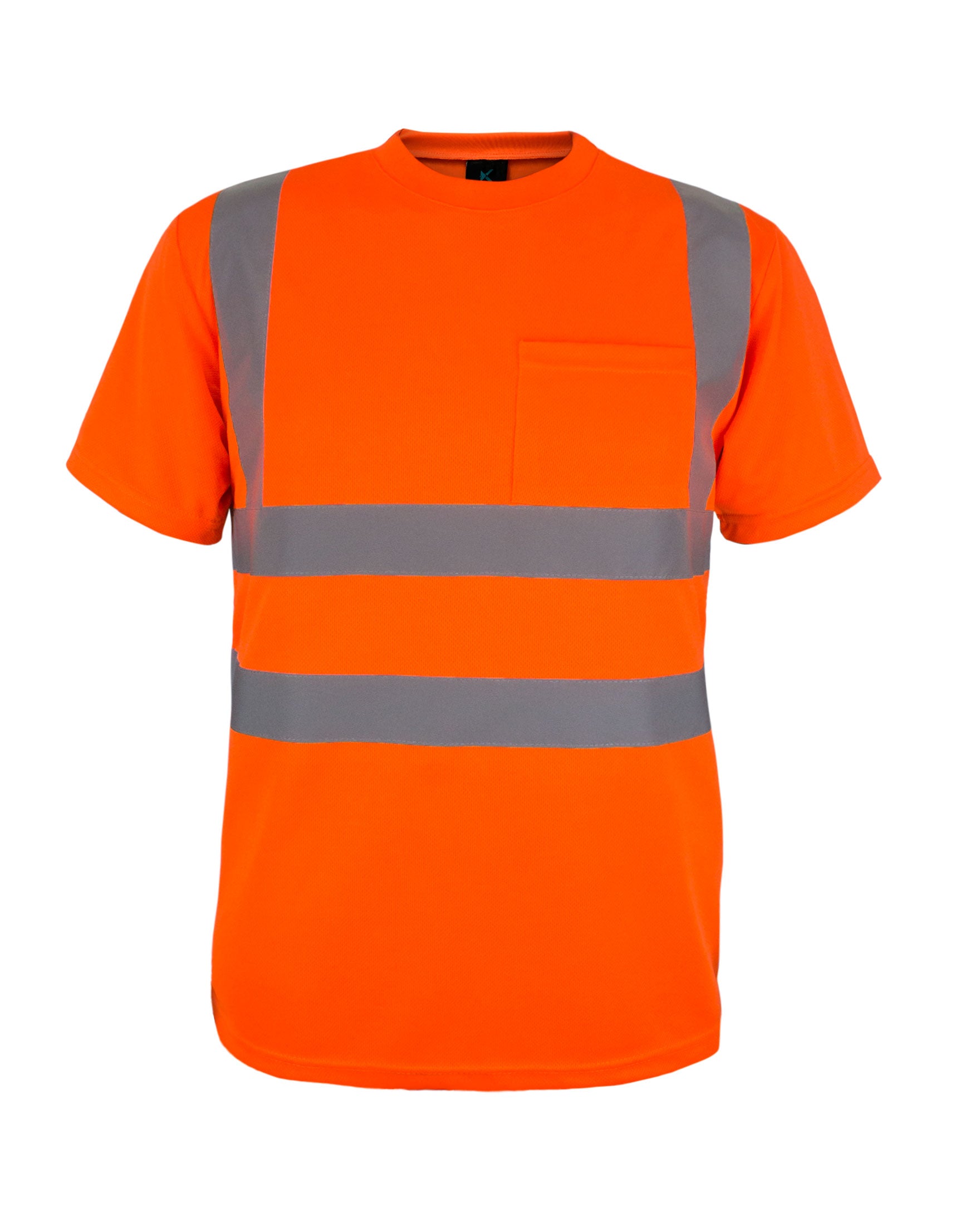 Kolossus AirFlex ANSI Class 2 Compliant High Visibility Short Sleeve Safety Shirt Orange