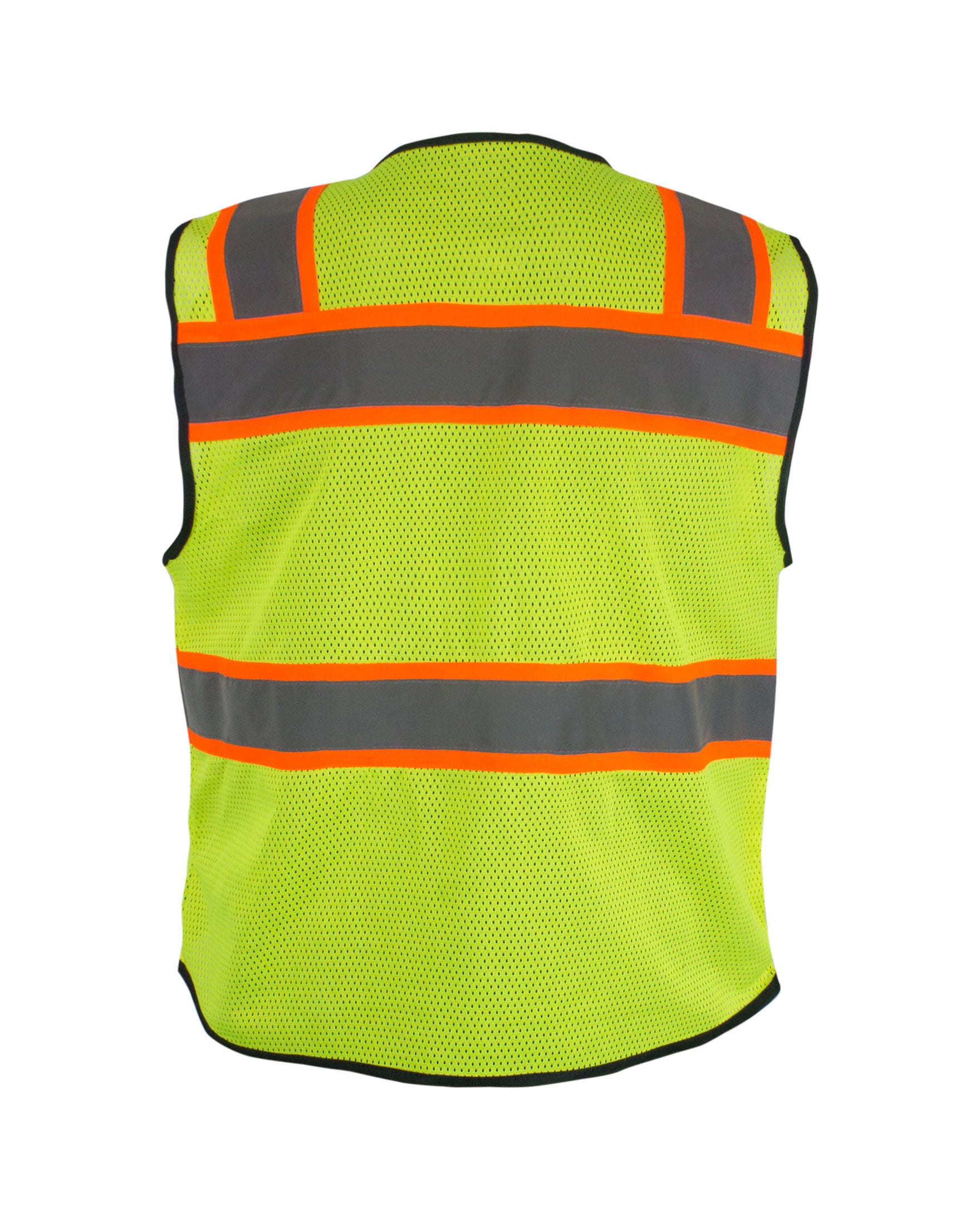 KV02 - Kolossus Deluxe High Visibility Vest with Multi Frontal Pockets | ANSI Class 2 Compliant