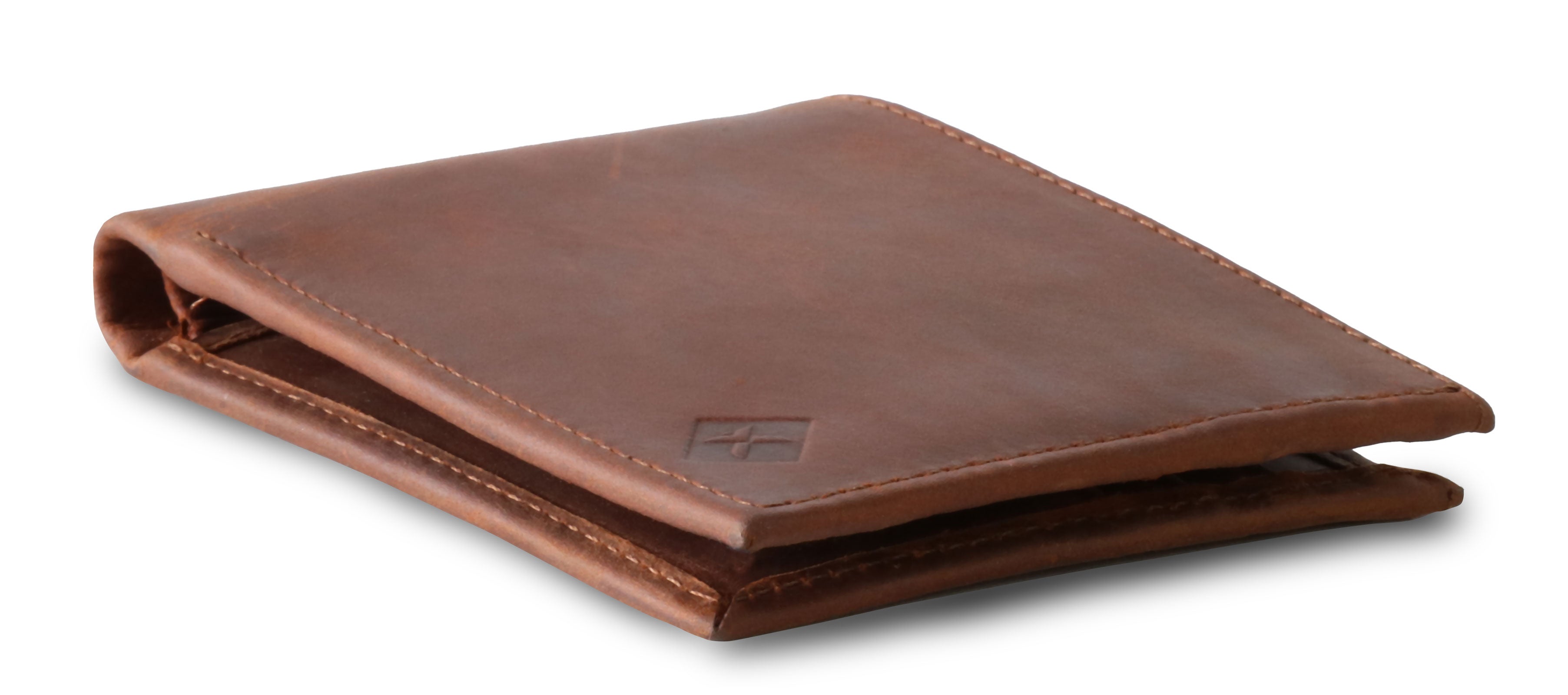 Kolossus Wallet for Men, Full Grain Leather, Minimalist Slim, RFID Blocking, Billfold with 6 Card Slots