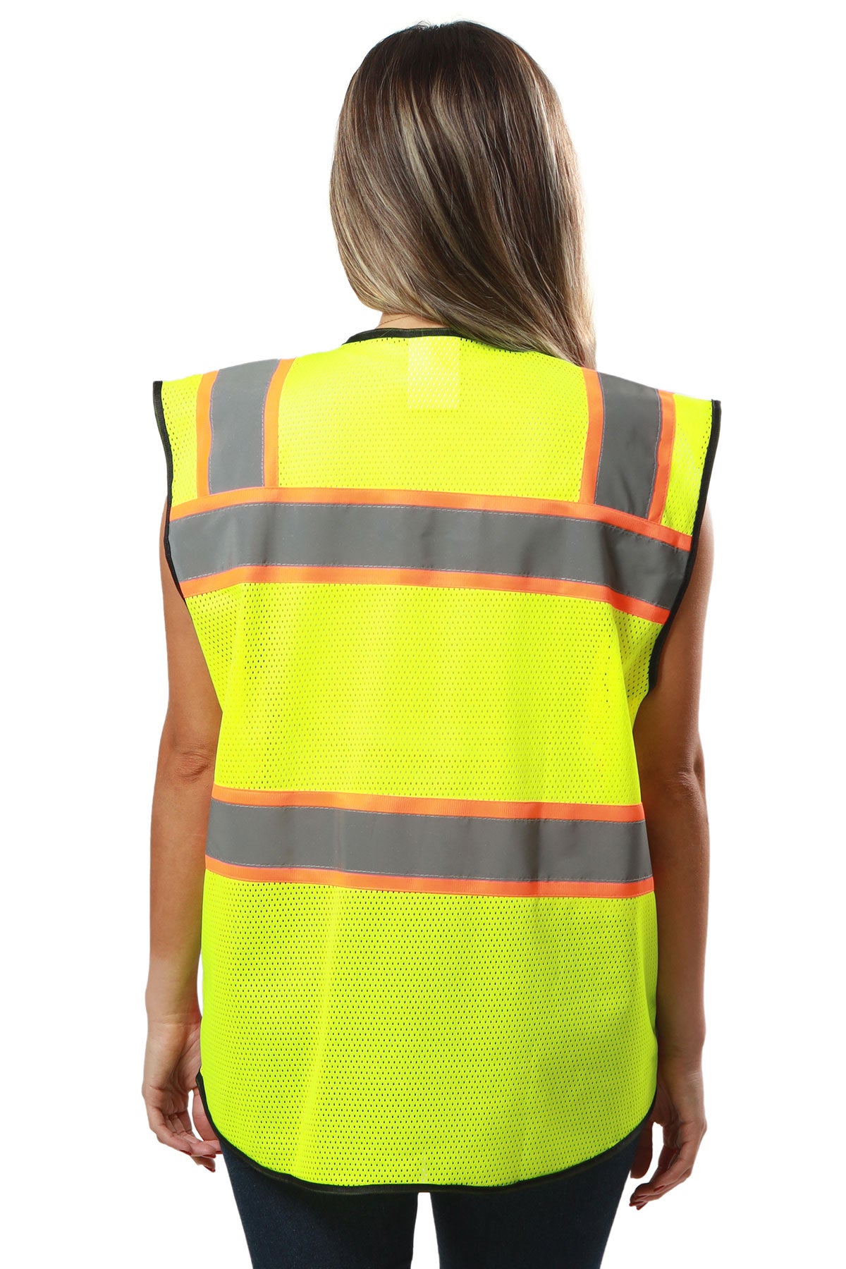 KV02 - Kolossus Deluxe High Visibility Vest with Multi Frontal Pockets | ANSI Class 2 Compliant
