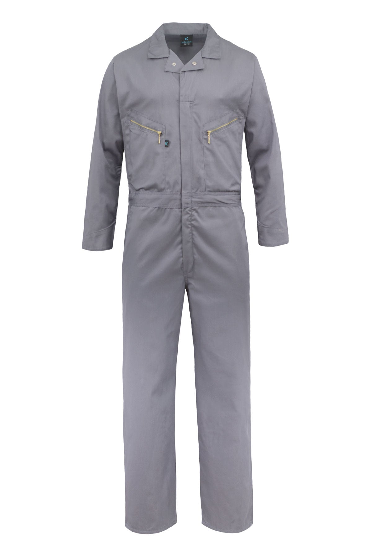 Kolossus Pro-Utility Cotton Blend Long Sleeve Coverall with Zip-Front Pocket, KC07