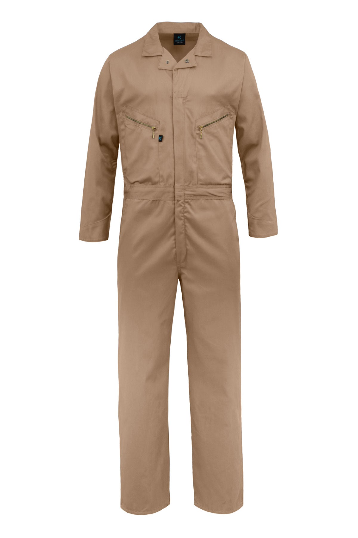 Kolossus Pro-Utility Cotton Blend Long Sleeve Coverall with Zip-Front Pocket, KC07