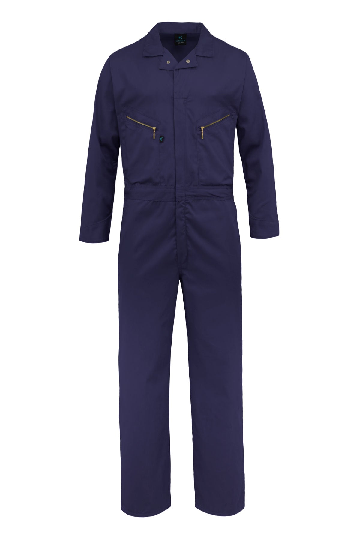 Kolossus Pro-Utility Cotton Blend Long Sleeve Coverall with Zip-Front Pocket, KC07