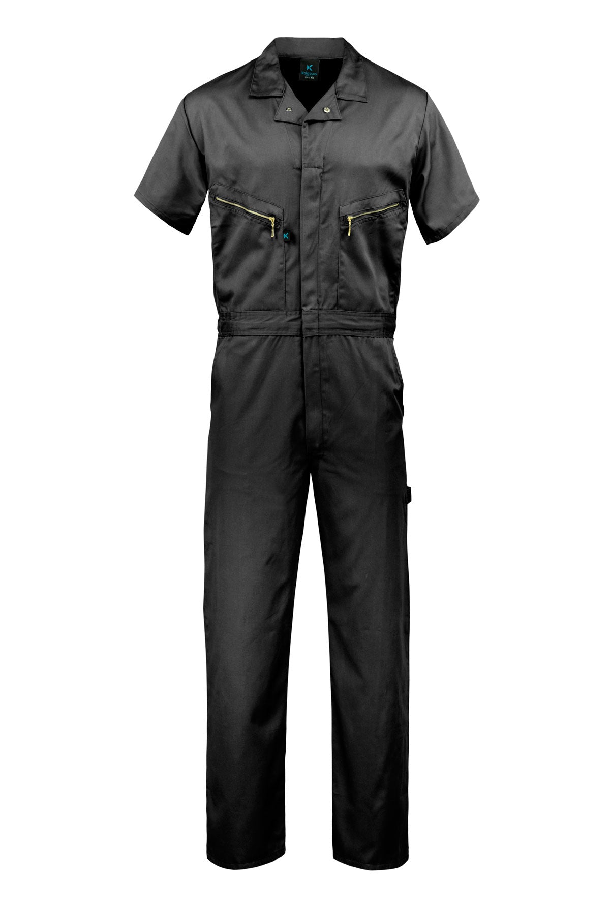 Kolossus Pro-Utility Cotton Blend Short Sleeve Coverall with Zip-Front Pockets, KC08