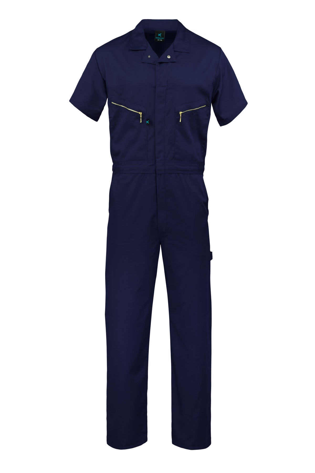 Kolossus Pro-Utility Cotton Blend Short Sleeve Coverall with Zip-Front Pockets, KC08