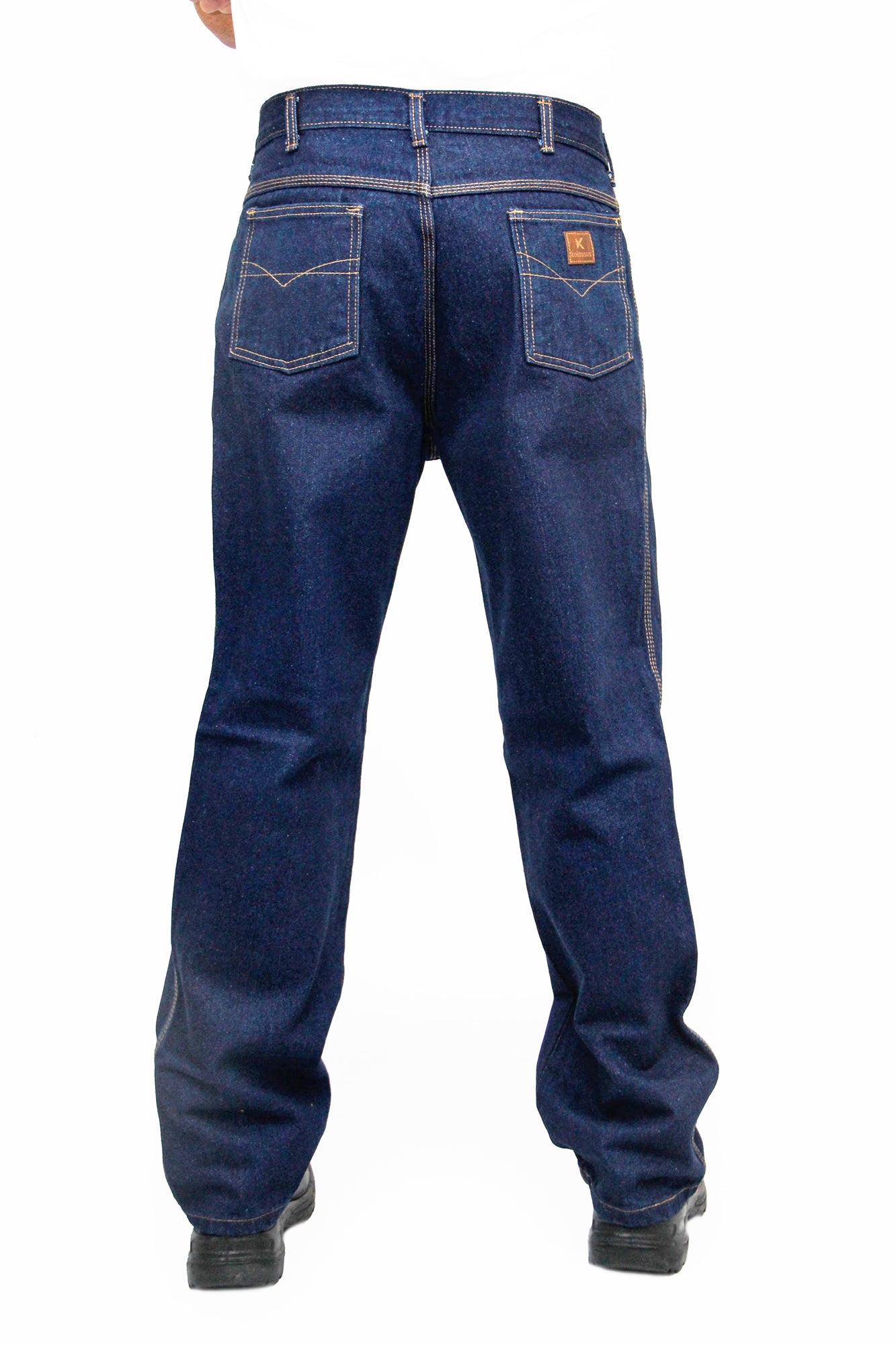 KJ01 - Kolossus Heavy Duty Straight Cut Five Pocket 100% Cotton Work Jeans  with Triple Seams
